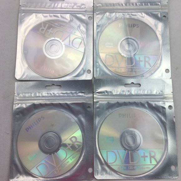 Philips DVD+R Set Of 4 120 Minutes Blank Discs 4.7GB - Picture 1 of 3